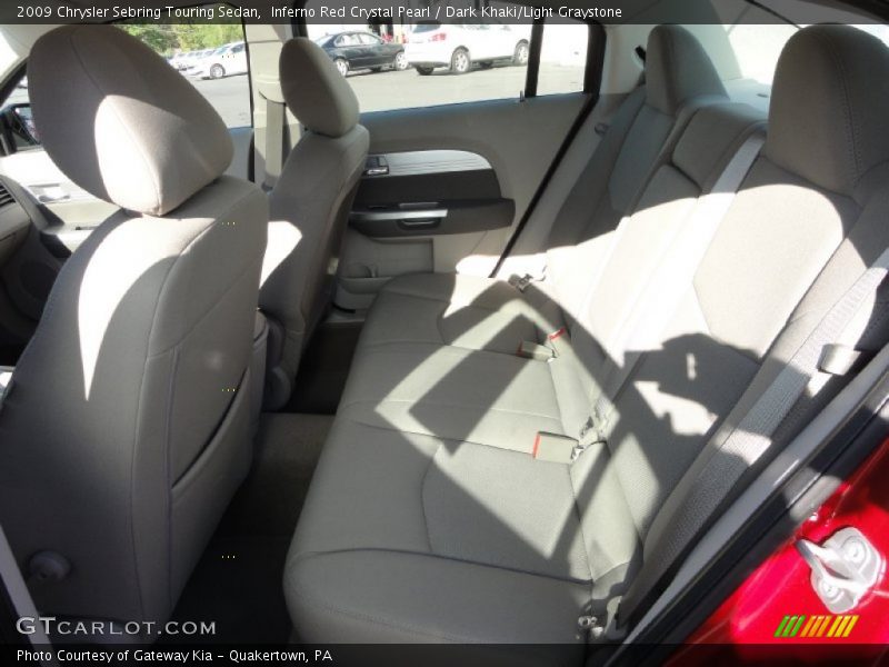 Inferno Red Crystal Pearl / Dark Khaki/Light Graystone 2009 Chrysler Sebring Touring Sedan