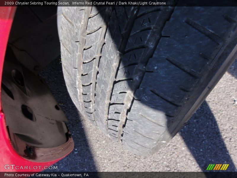 Inferno Red Crystal Pearl / Dark Khaki/Light Graystone 2009 Chrysler Sebring Touring Sedan