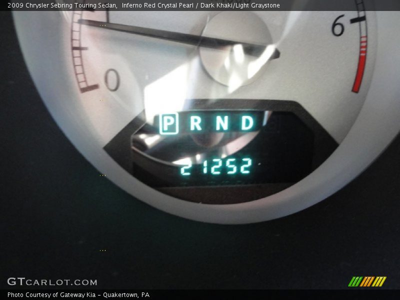 Inferno Red Crystal Pearl / Dark Khaki/Light Graystone 2009 Chrysler Sebring Touring Sedan