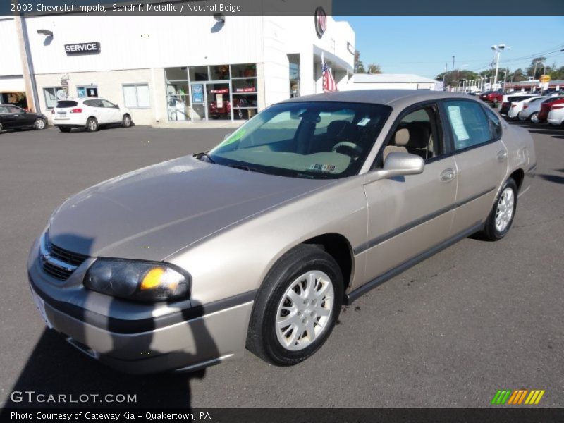 Sandrift Metallic / Neutral Beige 2003 Chevrolet Impala