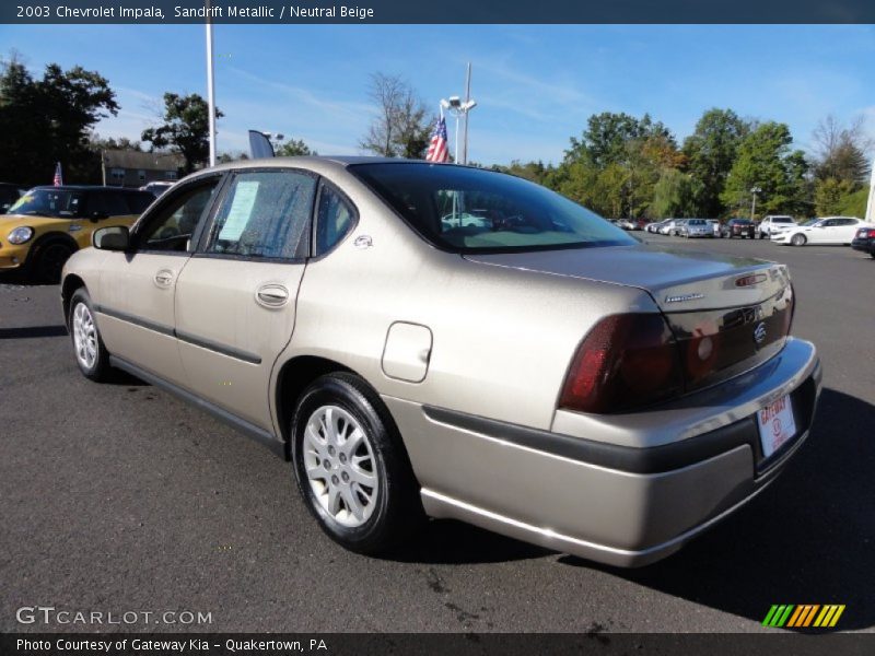 Sandrift Metallic / Neutral Beige 2003 Chevrolet Impala