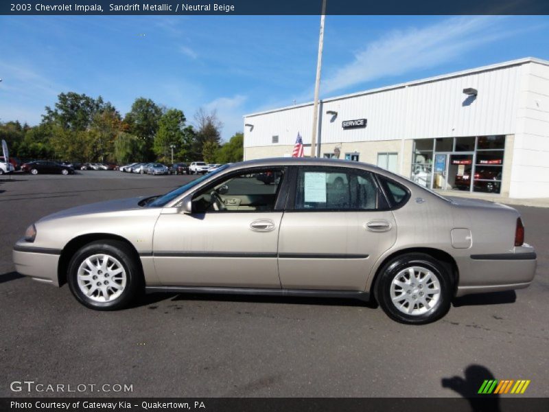 Sandrift Metallic / Neutral Beige 2003 Chevrolet Impala