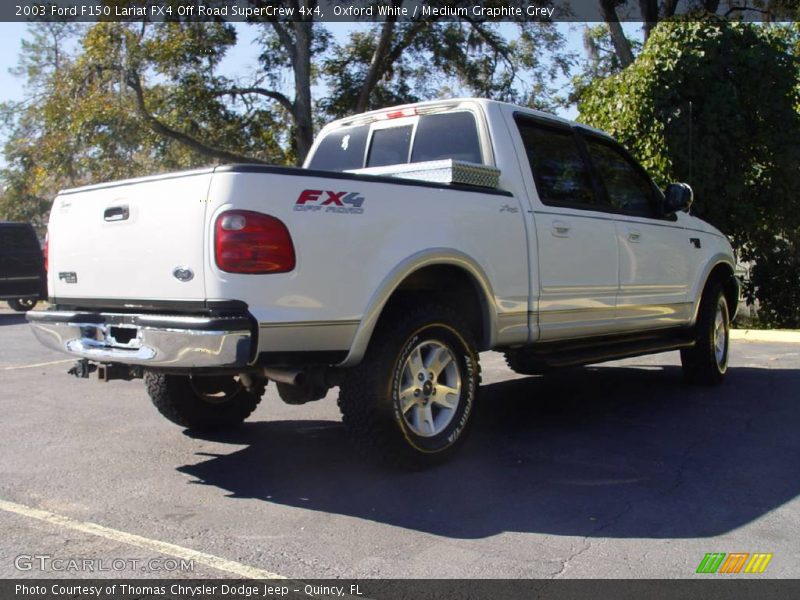 Oxford White / Medium Graphite Grey 2003 Ford F150 Lariat FX4 Off Road SuperCrew 4x4