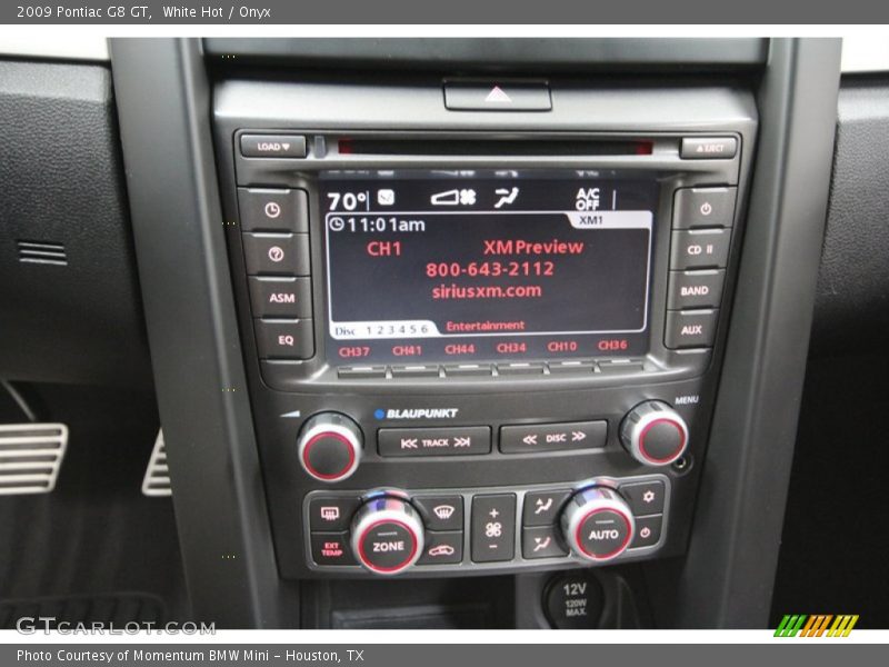 Controls of 2009 G8 GT