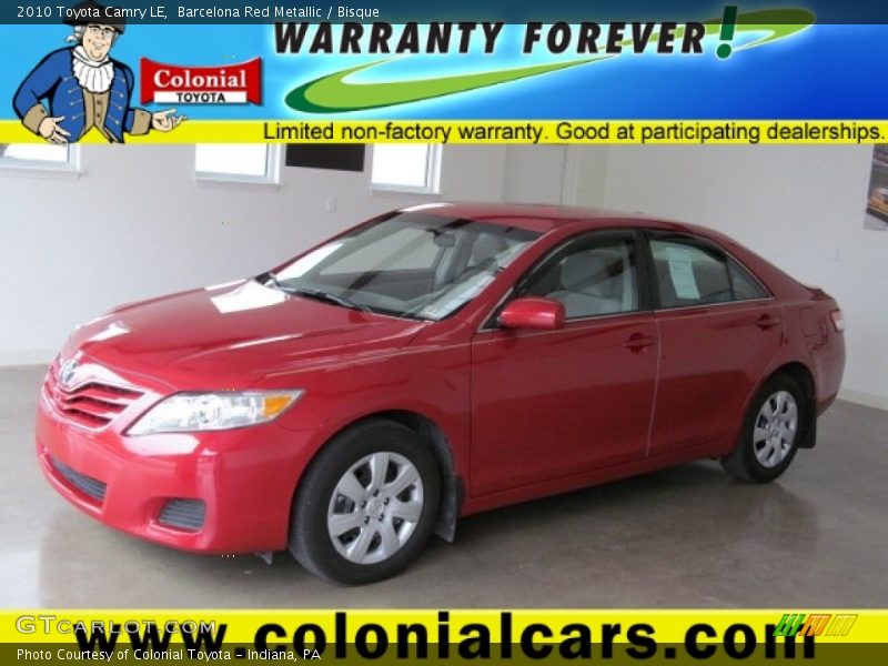 Barcelona Red Metallic / Bisque 2010 Toyota Camry LE