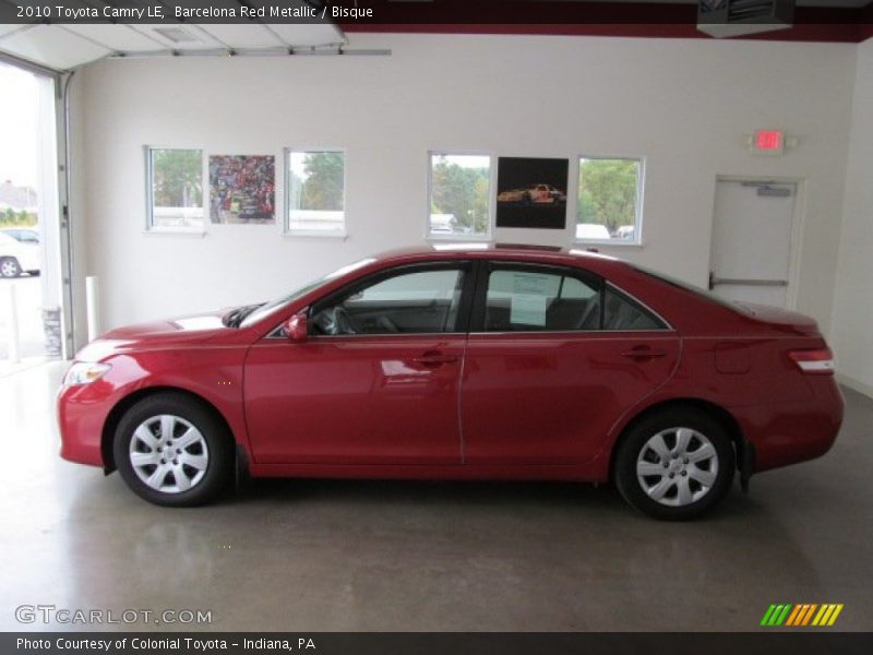 Barcelona Red Metallic / Bisque 2010 Toyota Camry LE
