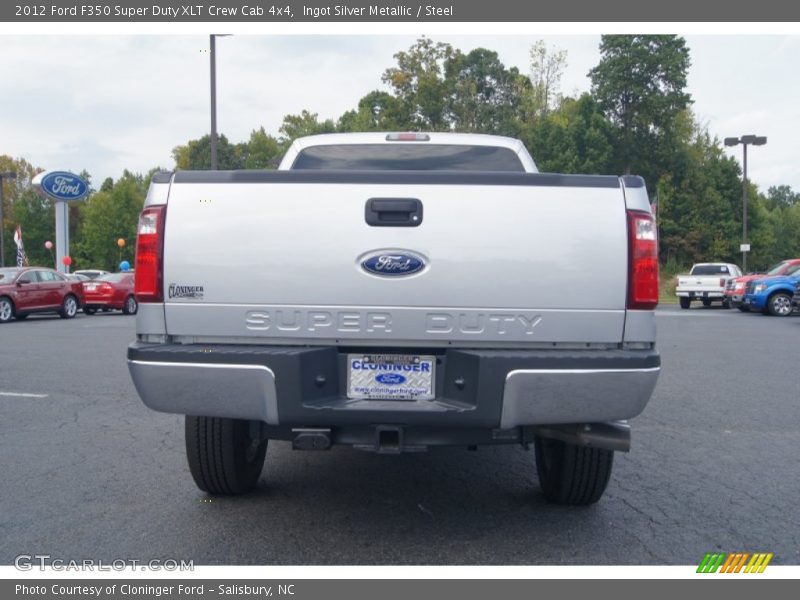 Ingot Silver Metallic / Steel 2012 Ford F350 Super Duty XLT Crew Cab 4x4