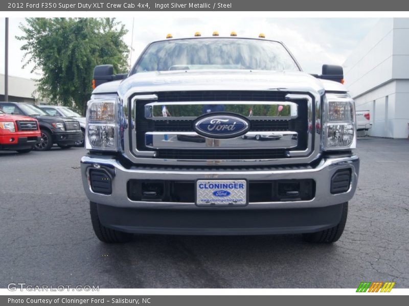 Ingot Silver Metallic / Steel 2012 Ford F350 Super Duty XLT Crew Cab 4x4