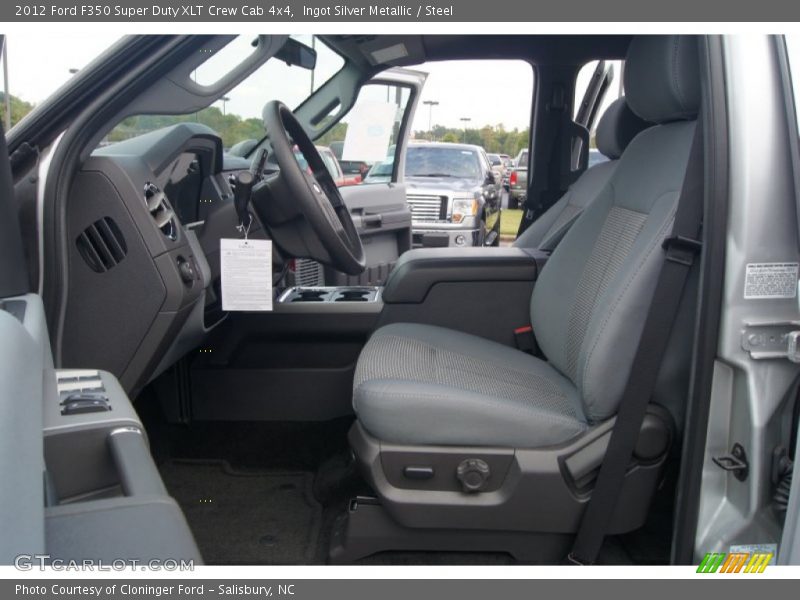 Ingot Silver Metallic / Steel 2012 Ford F350 Super Duty XLT Crew Cab 4x4