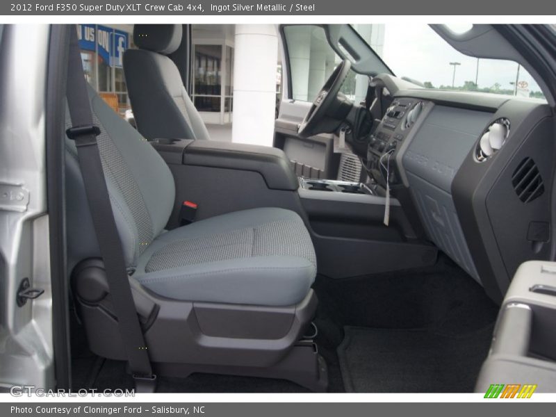Ingot Silver Metallic / Steel 2012 Ford F350 Super Duty XLT Crew Cab 4x4