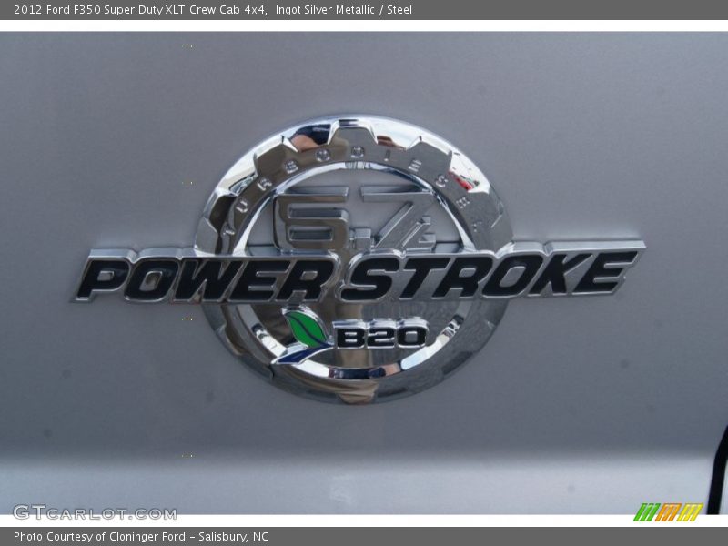 Ingot Silver Metallic / Steel 2012 Ford F350 Super Duty XLT Crew Cab 4x4