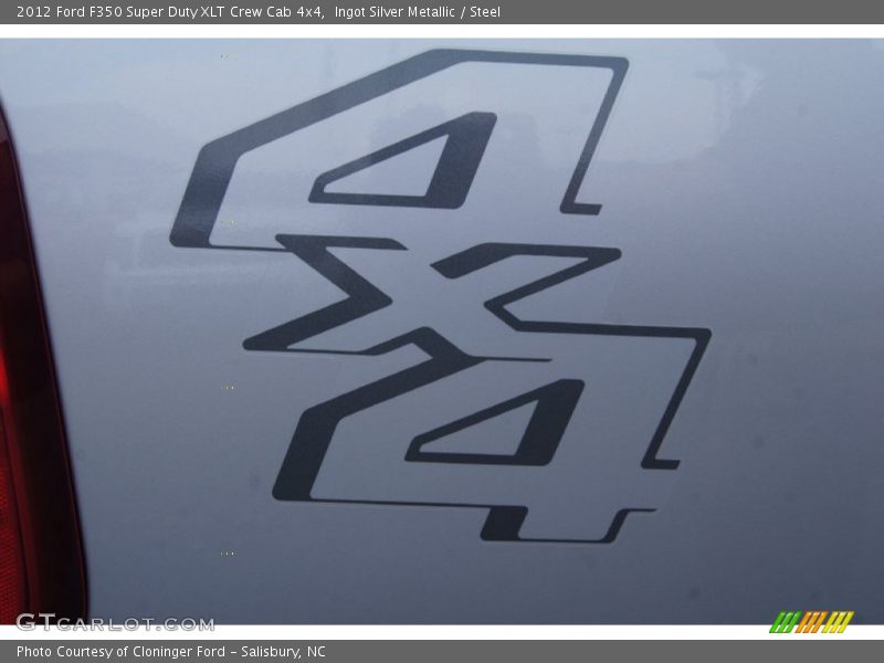 Ingot Silver Metallic / Steel 2012 Ford F350 Super Duty XLT Crew Cab 4x4