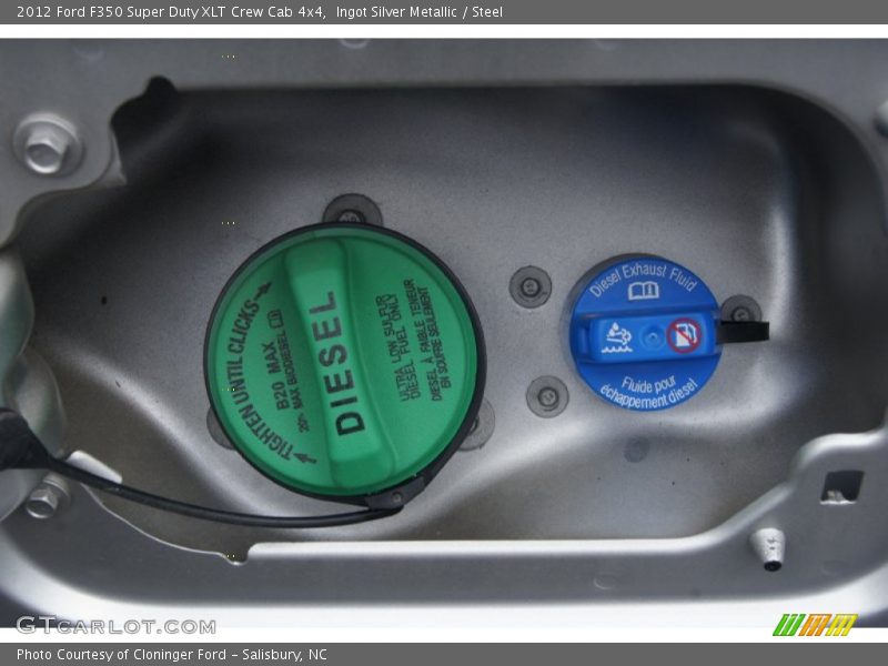 Ingot Silver Metallic / Steel 2012 Ford F350 Super Duty XLT Crew Cab 4x4