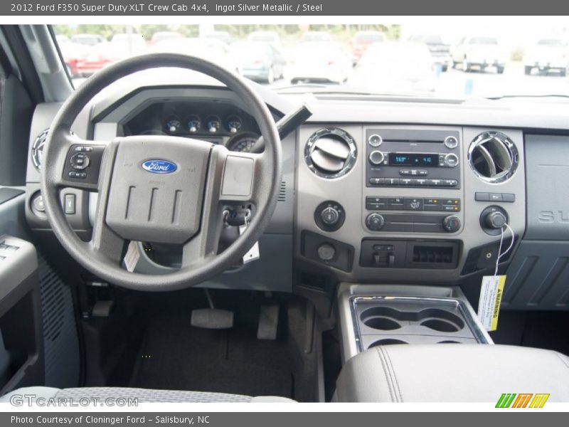 Ingot Silver Metallic / Steel 2012 Ford F350 Super Duty XLT Crew Cab 4x4