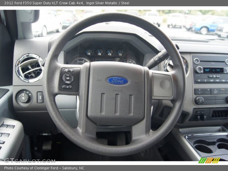 Ingot Silver Metallic / Steel 2012 Ford F350 Super Duty XLT Crew Cab 4x4