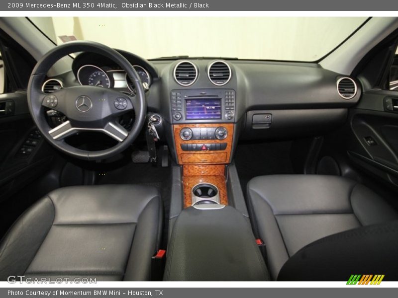 Obsidian Black Metallic / Black 2009 Mercedes-Benz ML 350 4Matic