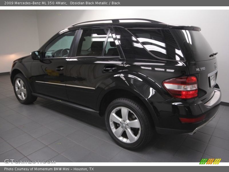 Obsidian Black Metallic / Black 2009 Mercedes-Benz ML 350 4Matic