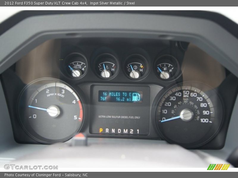 Ingot Silver Metallic / Steel 2012 Ford F350 Super Duty XLT Crew Cab 4x4
