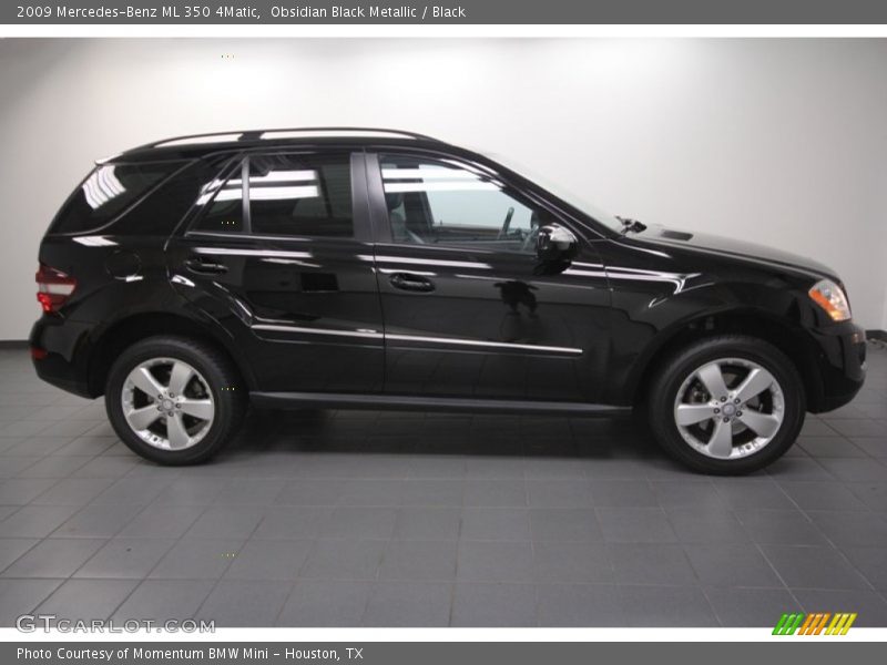 Obsidian Black Metallic / Black 2009 Mercedes-Benz ML 350 4Matic