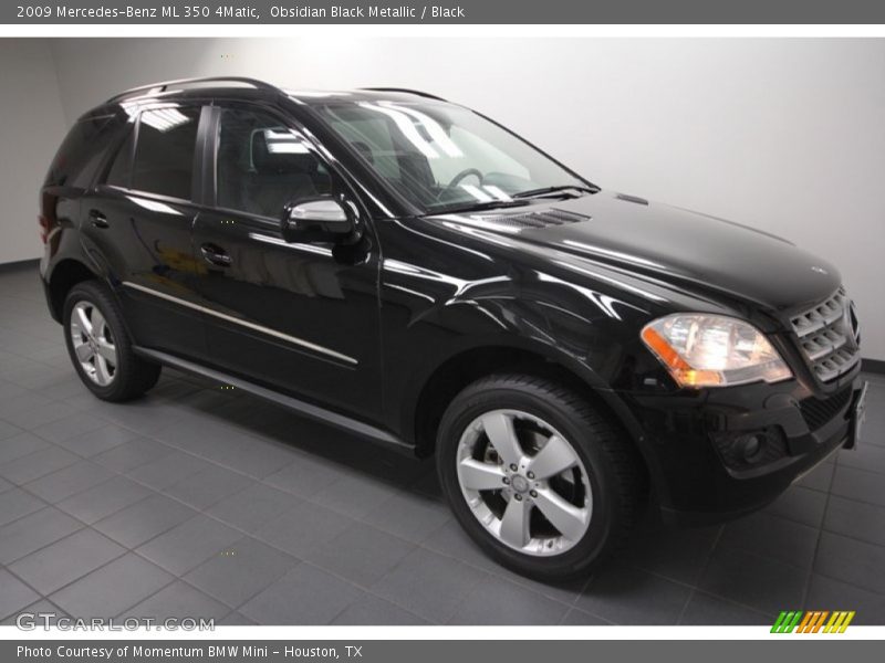 Obsidian Black Metallic / Black 2009 Mercedes-Benz ML 350 4Matic