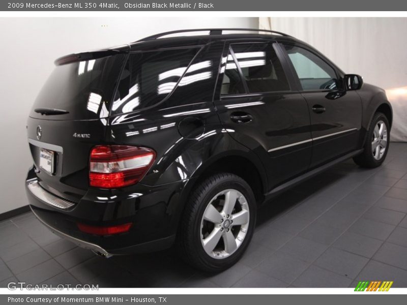 Obsidian Black Metallic / Black 2009 Mercedes-Benz ML 350 4Matic