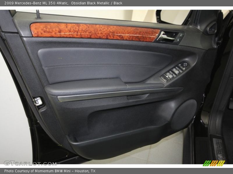 Obsidian Black Metallic / Black 2009 Mercedes-Benz ML 350 4Matic