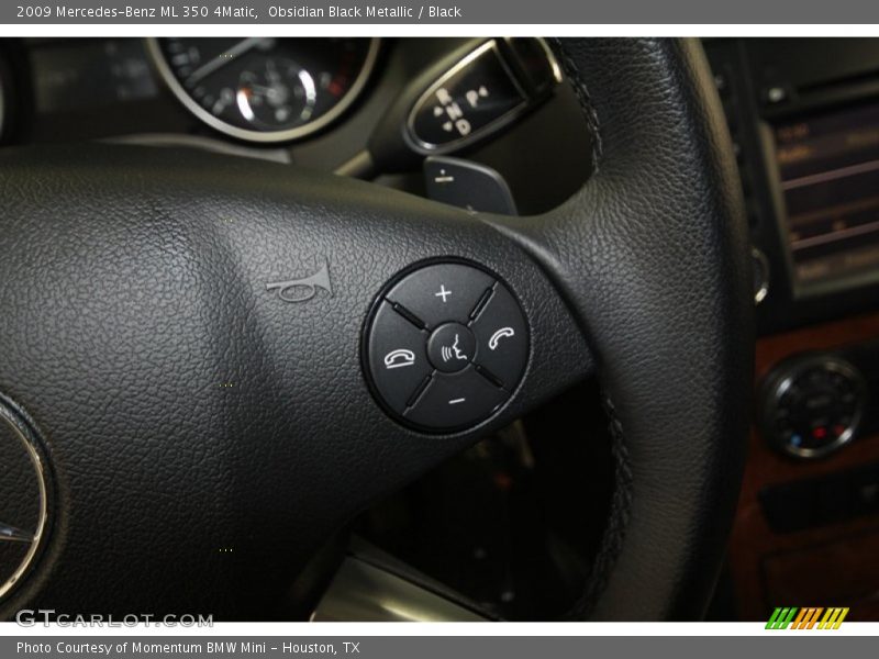 Obsidian Black Metallic / Black 2009 Mercedes-Benz ML 350 4Matic