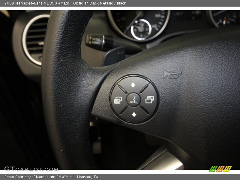 Obsidian Black Metallic / Black 2009 Mercedes-Benz ML 350 4Matic