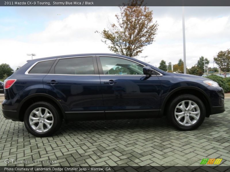 Stormy Blue Mica / Black 2011 Mazda CX-9 Touring