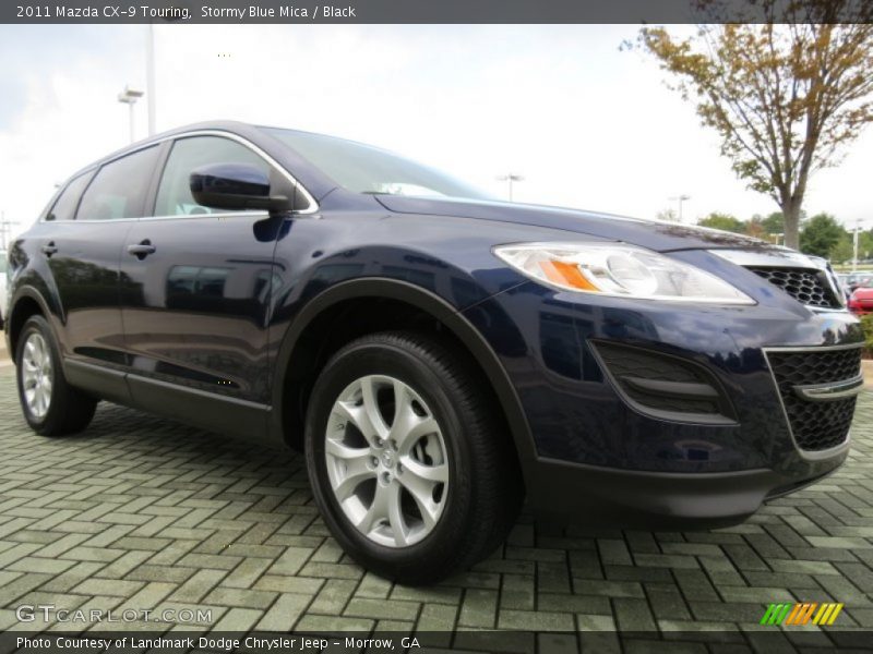 Stormy Blue Mica / Black 2011 Mazda CX-9 Touring