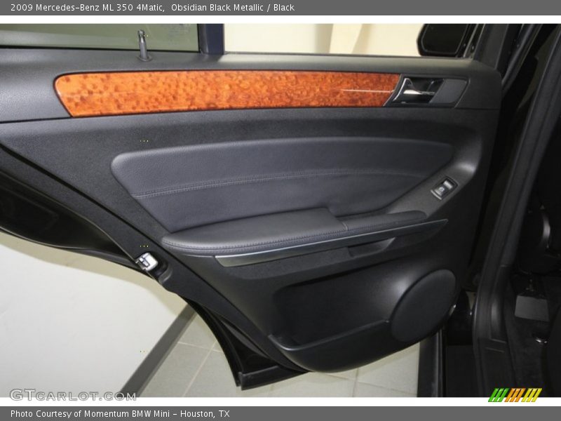 Obsidian Black Metallic / Black 2009 Mercedes-Benz ML 350 4Matic