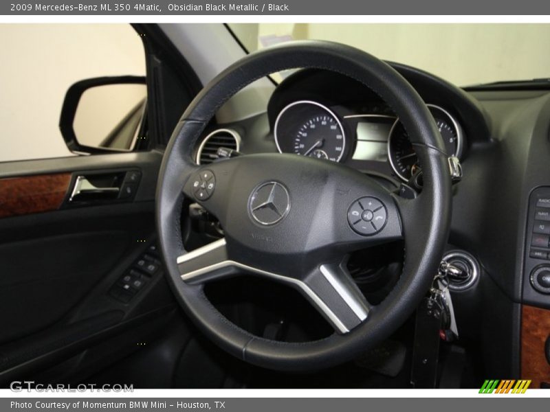 Obsidian Black Metallic / Black 2009 Mercedes-Benz ML 350 4Matic