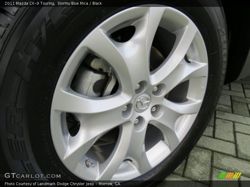 Stormy Blue Mica / Black 2011 Mazda CX-9 Touring