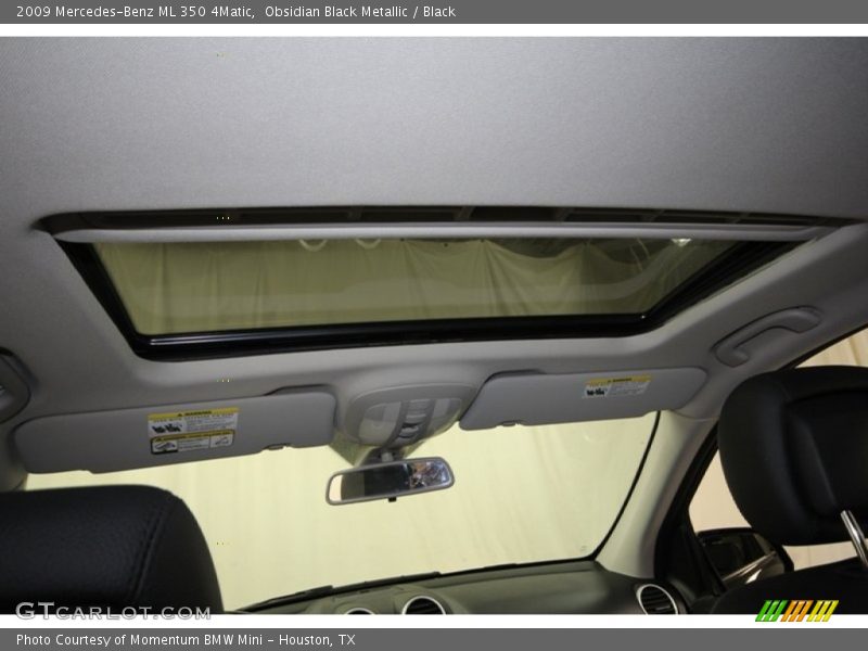 Obsidian Black Metallic / Black 2009 Mercedes-Benz ML 350 4Matic