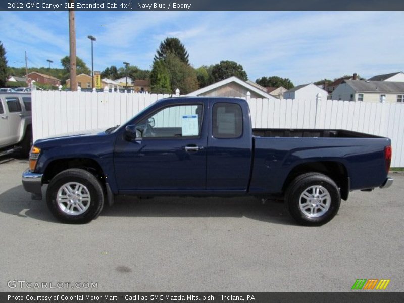  2012 Canyon SLE Extended Cab 4x4 Navy Blue