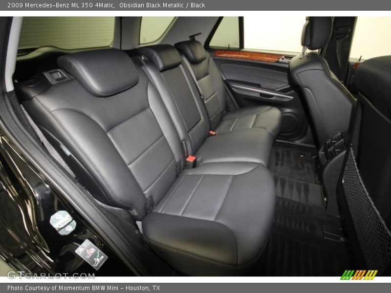 Obsidian Black Metallic / Black 2009 Mercedes-Benz ML 350 4Matic