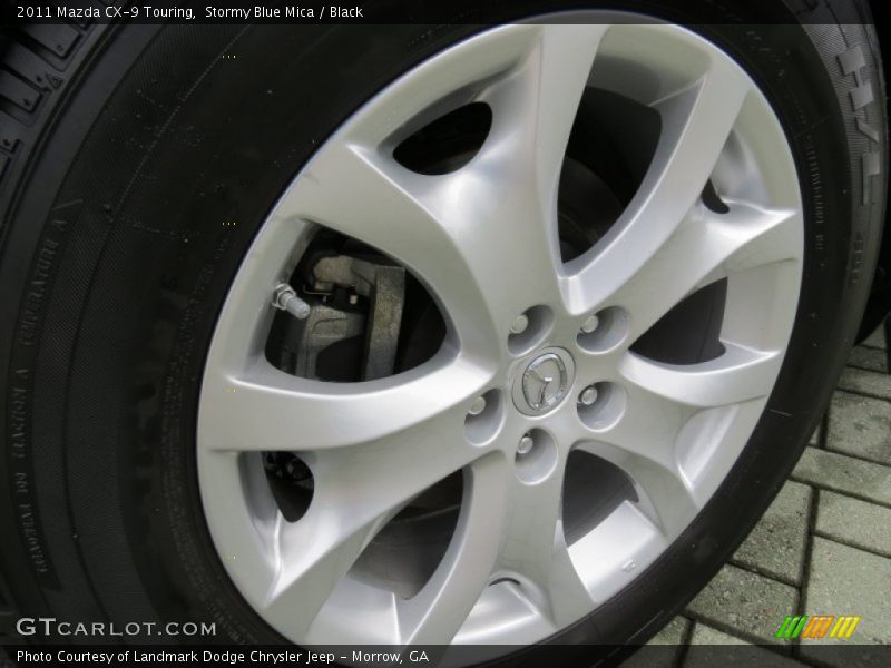 Stormy Blue Mica / Black 2011 Mazda CX-9 Touring