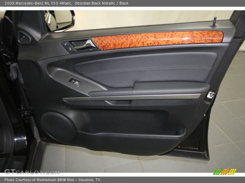 Obsidian Black Metallic / Black 2009 Mercedes-Benz ML 350 4Matic