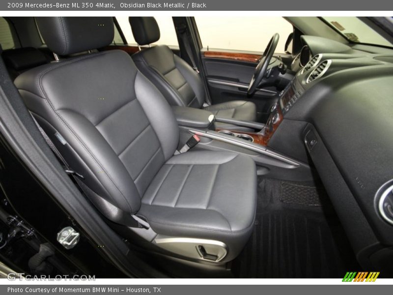 Obsidian Black Metallic / Black 2009 Mercedes-Benz ML 350 4Matic