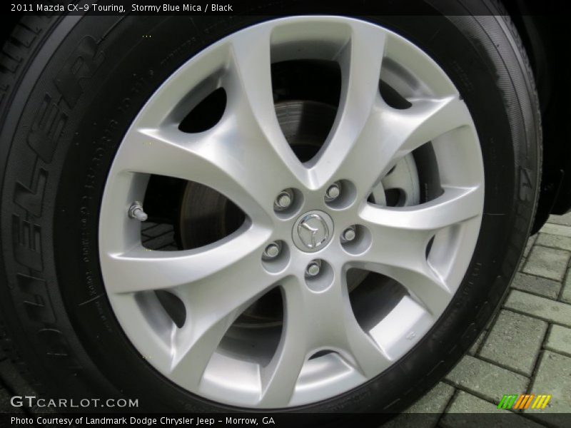 Stormy Blue Mica / Black 2011 Mazda CX-9 Touring