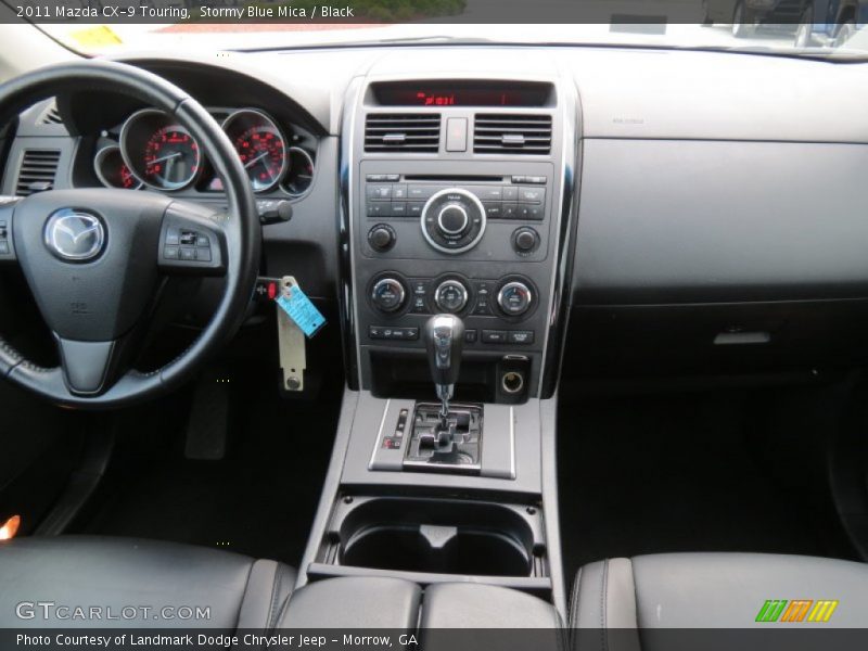 Stormy Blue Mica / Black 2011 Mazda CX-9 Touring
