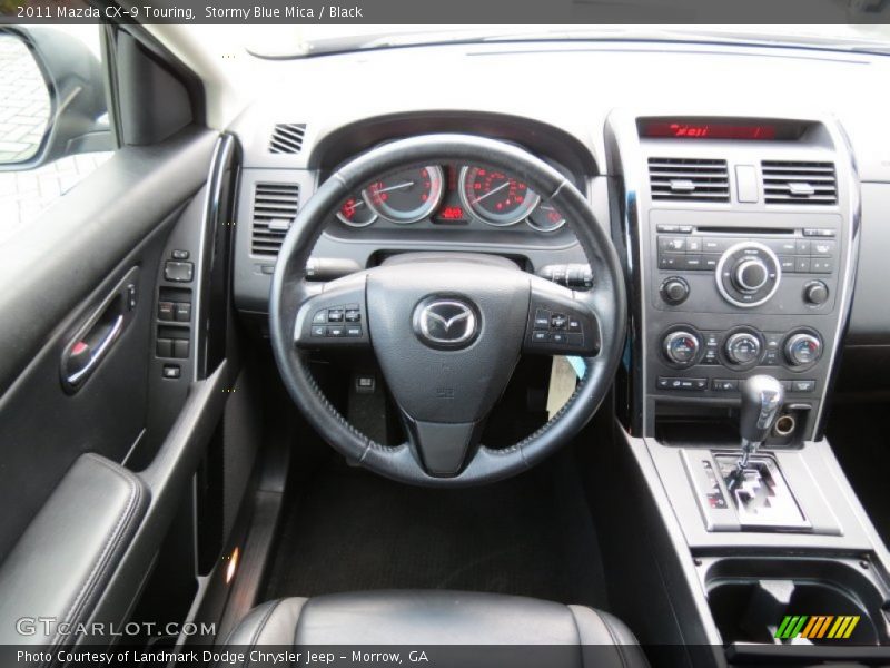 Stormy Blue Mica / Black 2011 Mazda CX-9 Touring
