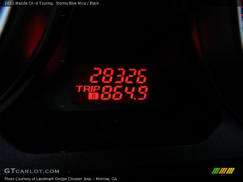 Stormy Blue Mica / Black 2011 Mazda CX-9 Touring