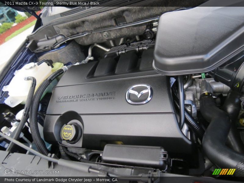Stormy Blue Mica / Black 2011 Mazda CX-9 Touring