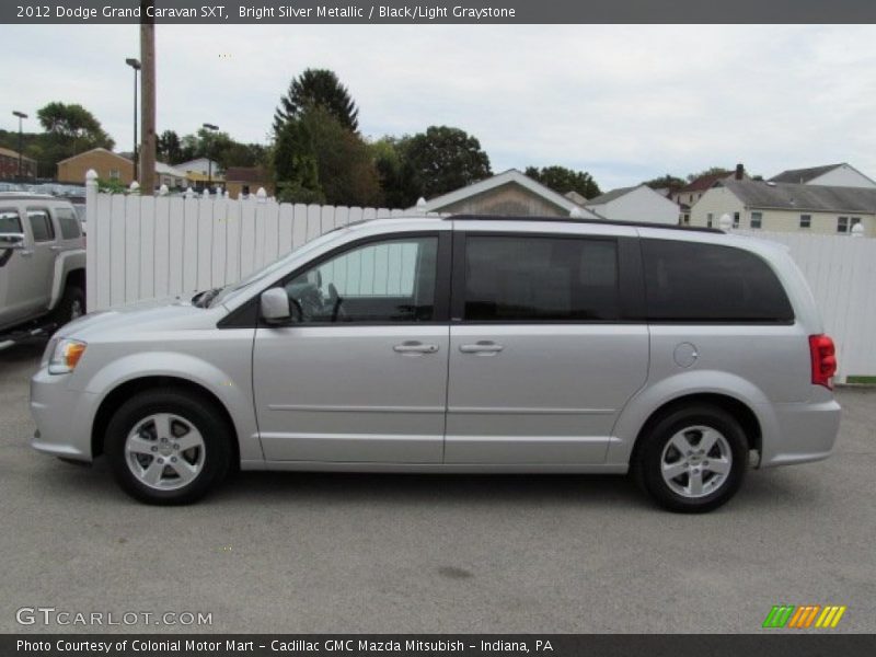 Bright Silver Metallic / Black/Light Graystone 2012 Dodge Grand Caravan SXT
