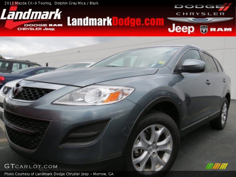 Dolphin Gray Mica / Black 2011 Mazda CX-9 Touring