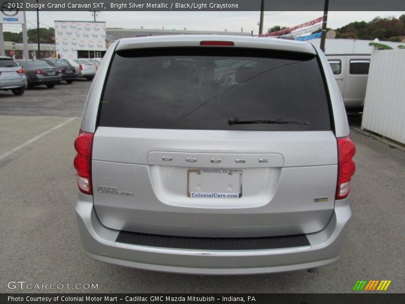 Bright Silver Metallic / Black/Light Graystone 2012 Dodge Grand Caravan SXT