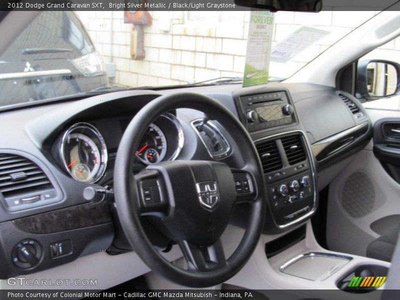 Bright Silver Metallic / Black/Light Graystone 2012 Dodge Grand Caravan SXT