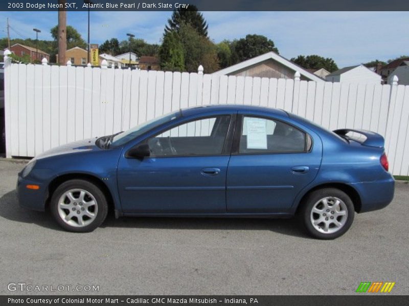 Atlantic Blue Pearl / Dark Slate Gray 2003 Dodge Neon SXT