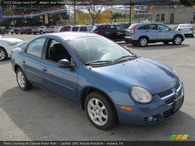 Atlantic Blue Pearl / Dark Slate Gray 2003 Dodge Neon SXT